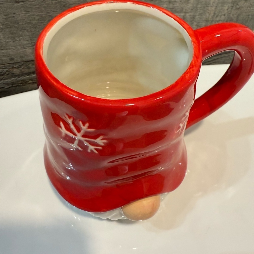 Gnome Red Holiday Coffee Tea Mug - Picture 4 of 4